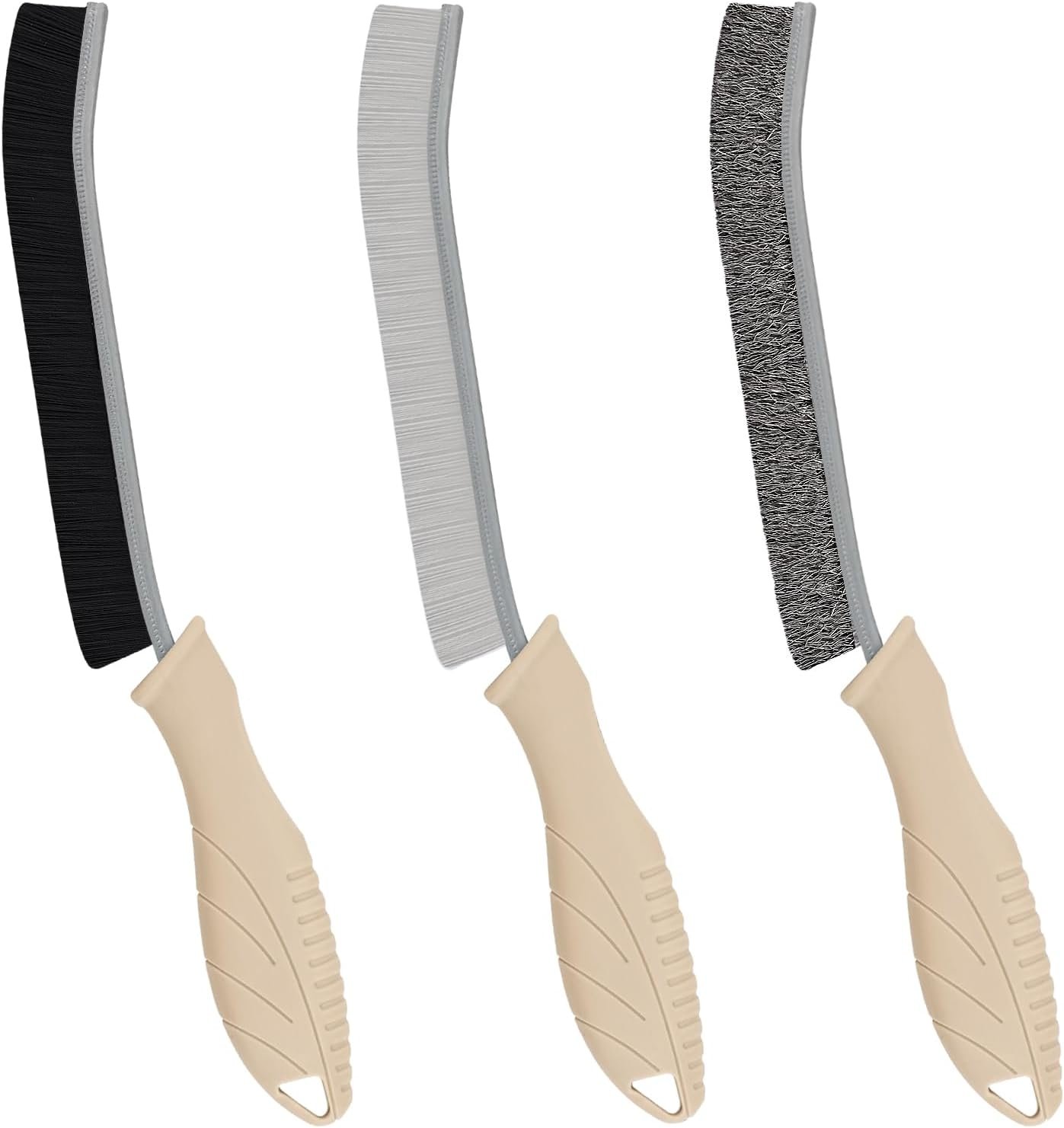 Foogwee® Crevice Cleaning Brush - Soft Bristle Brush + Hard Bristle Brush + Stainless Steel Bristle Wire Brush, Cleaning Tools for Household Use, Multifunctional Gap Cleaning Supplies