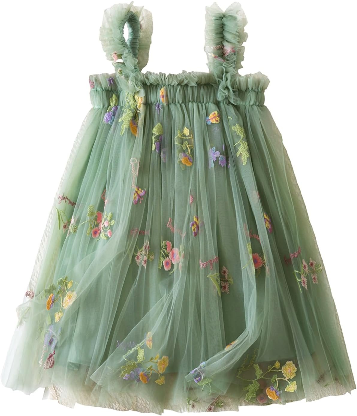 TTYAOVO Baby Girl Summer Tutu Dress Toddler Princess Casual Dresses