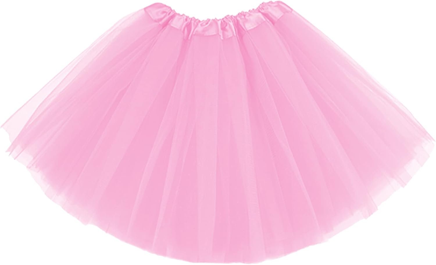 UTTPLL Layered-Toddler-Halloween-Cosplay Tutu Skirts Infant Girls Ballerina Dance Classic Tutus Vintage Stretch Princess Tulle Dresses Birthday Pink 2-10 Years