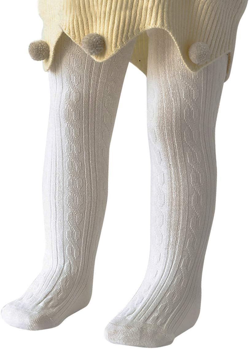 Zando Infant Soft Tights Toddler Seamless Leggings Tights for Baby Girls Winter Knit Warm Newborn Pants Stockings