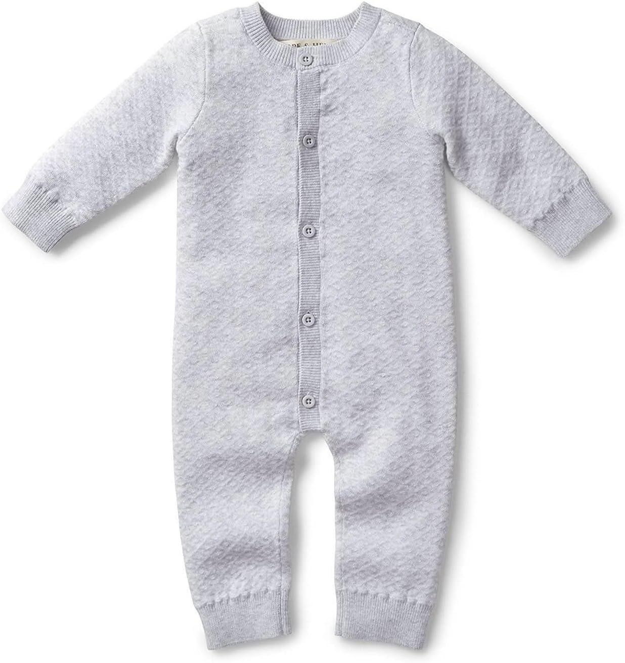 Hope & Henry Layette Baby Cable Knit Sweater Romper