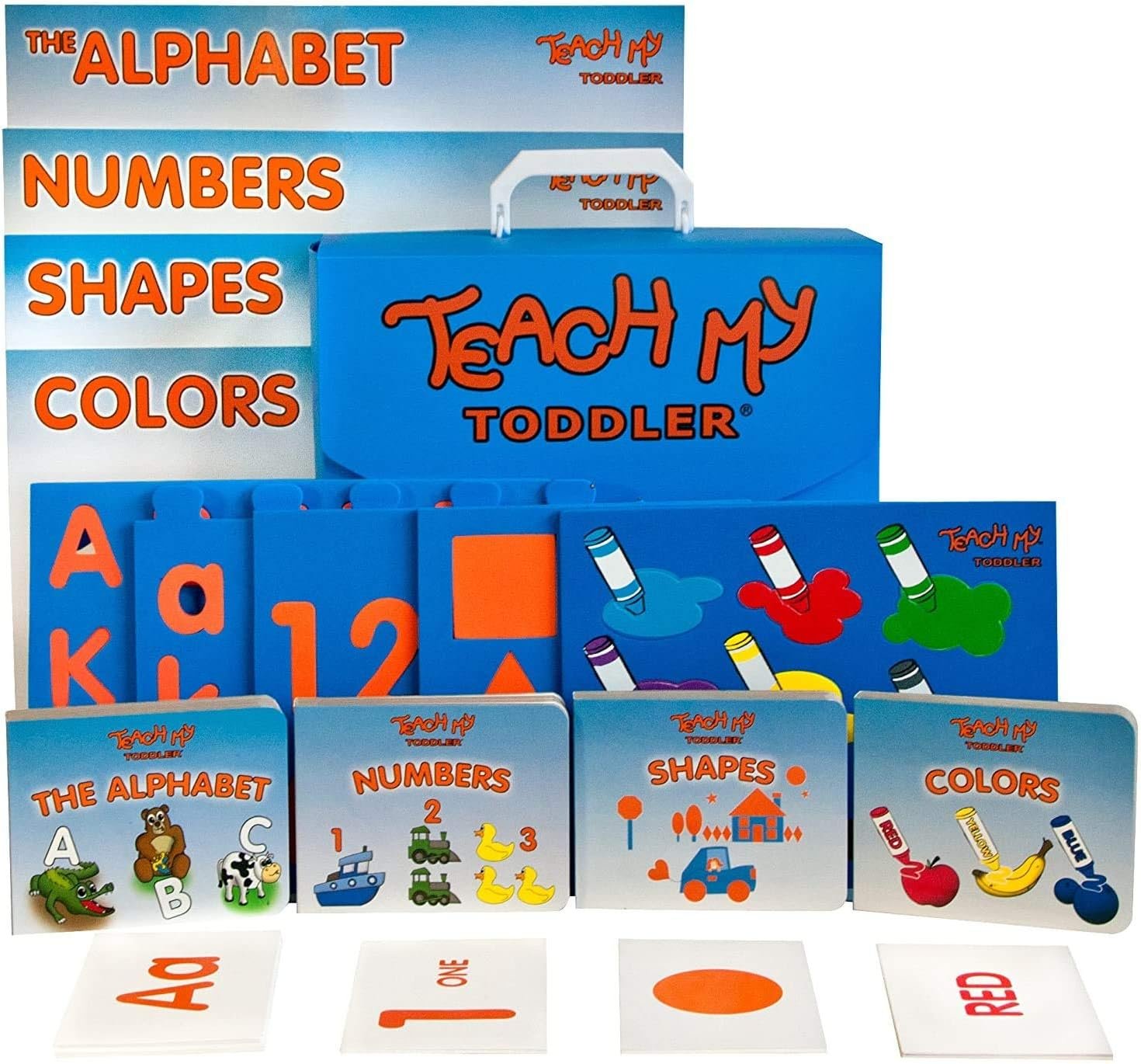 Learning Kit: Alphabet, Numbers, Shapes & Colors Educational Set with Flashcards, Puzzles & Books - 68 Pieces for Toddlers Ages 18 Months+