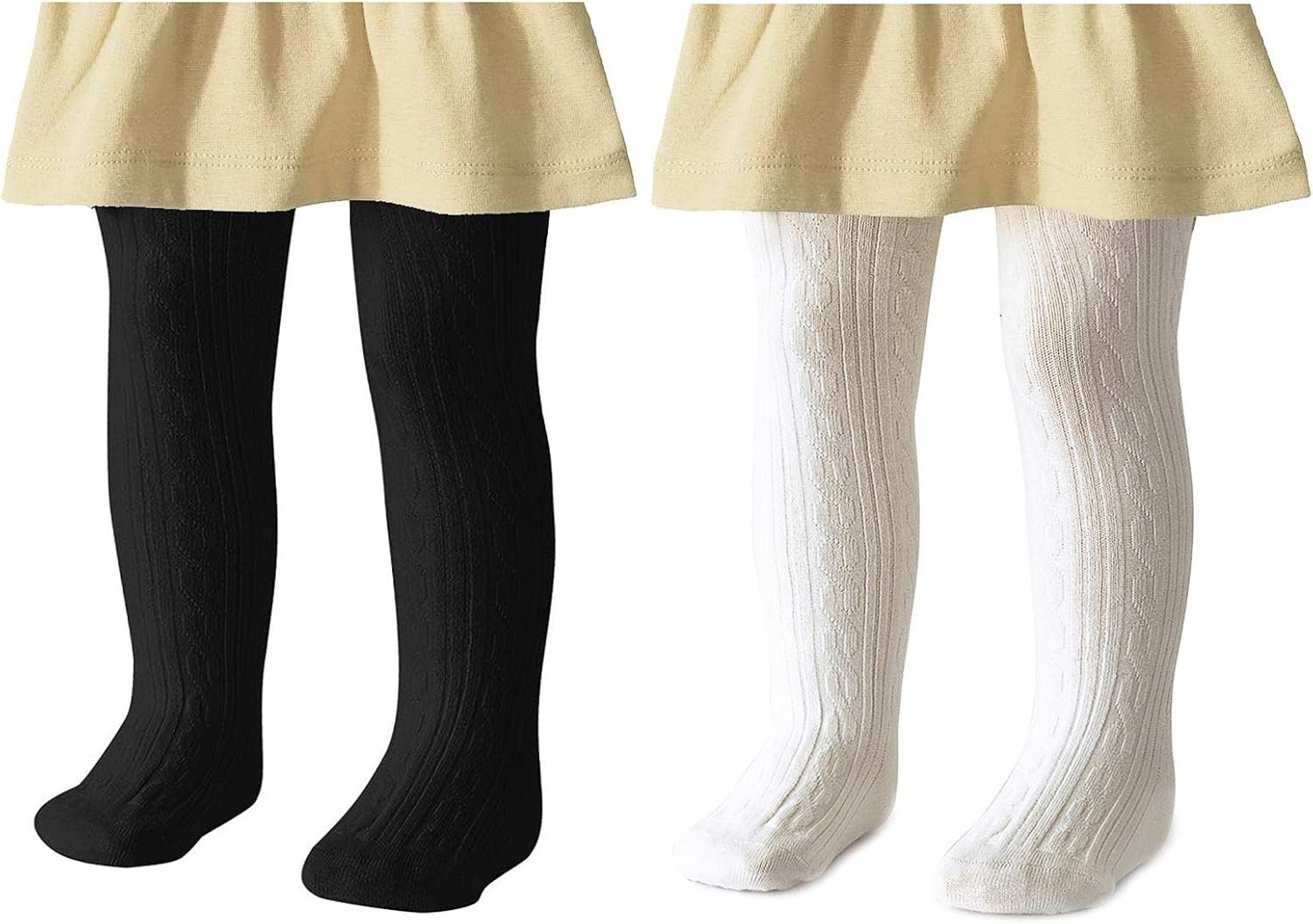 Baby Girls Tights, Seamless Knit Cotton Leggings Pants Infant Toddler Girl Stockings