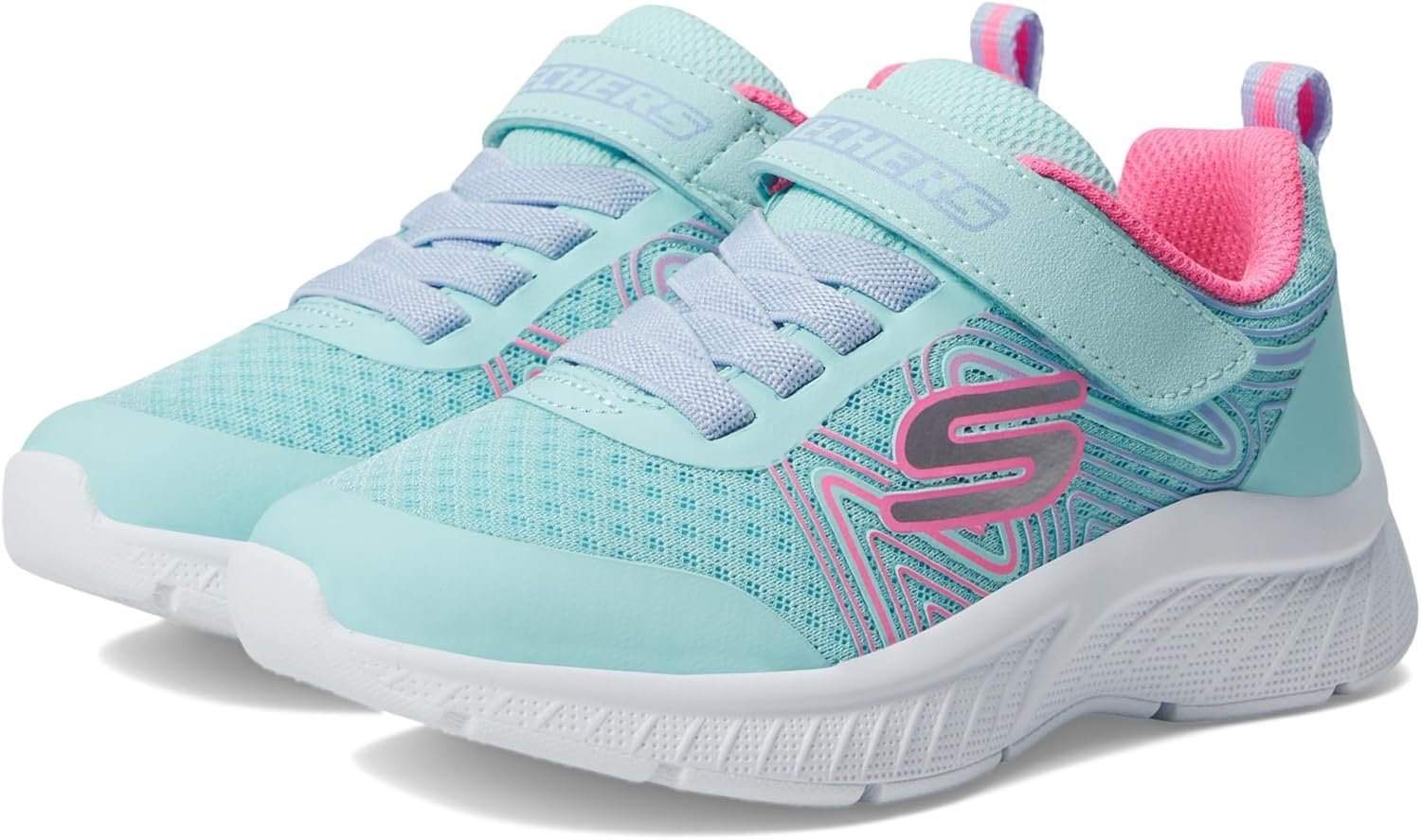 Skechers Kids' Microspec Plus-Swirl Sweet Sneakers