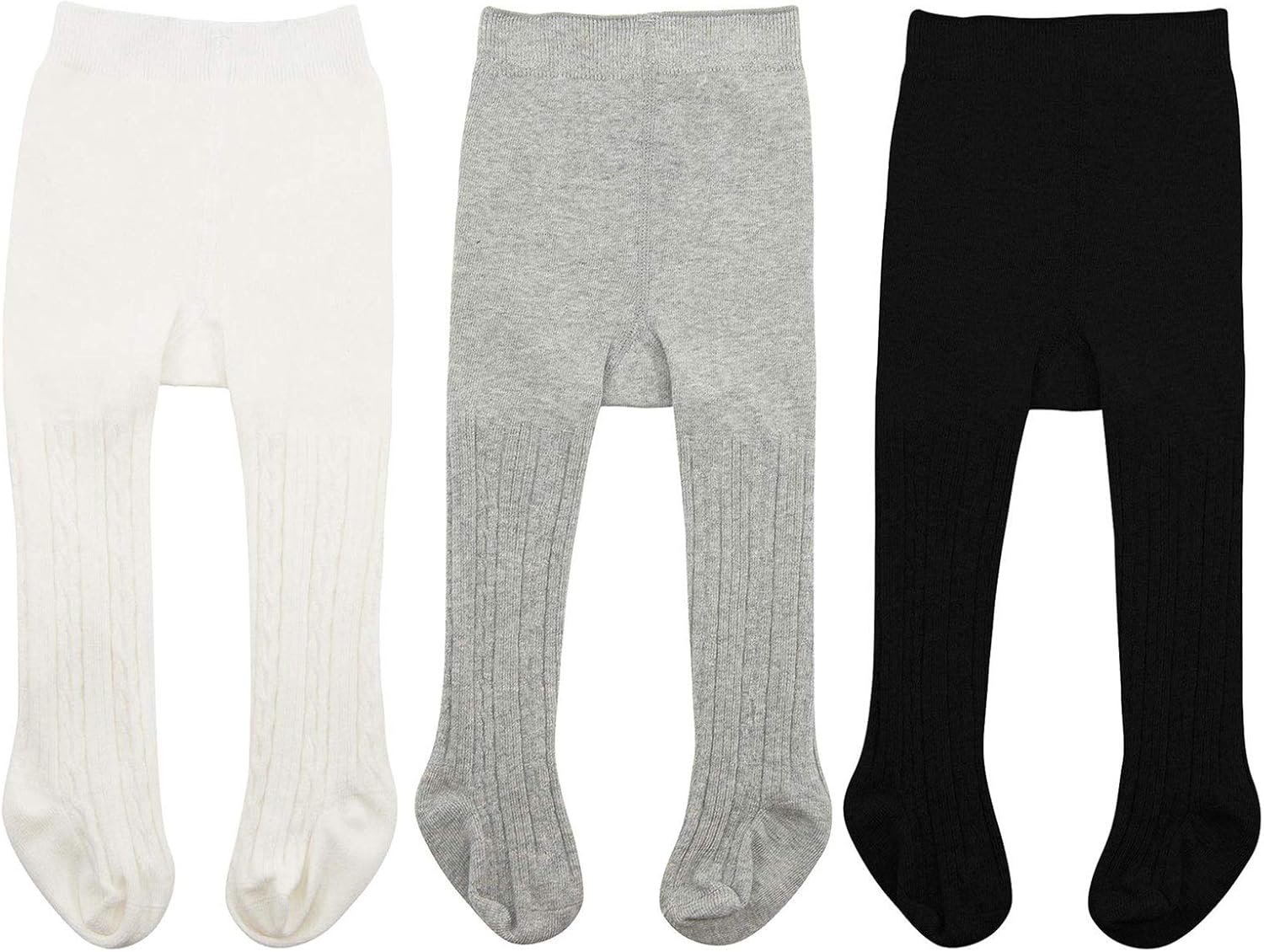 Baby Girls Tights, Seamless Knit Cotton Leggings Pants Infant Toddler Girl Stockings