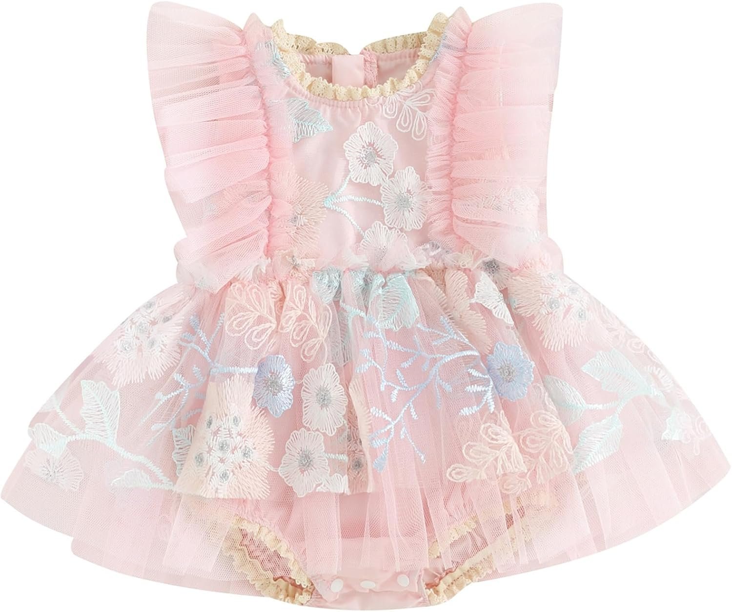 Mubineo Baby Girl Summer Clothes Lace Romper Skirt Dress Princess Outfits Sleeveless Flower Newborn Outfit