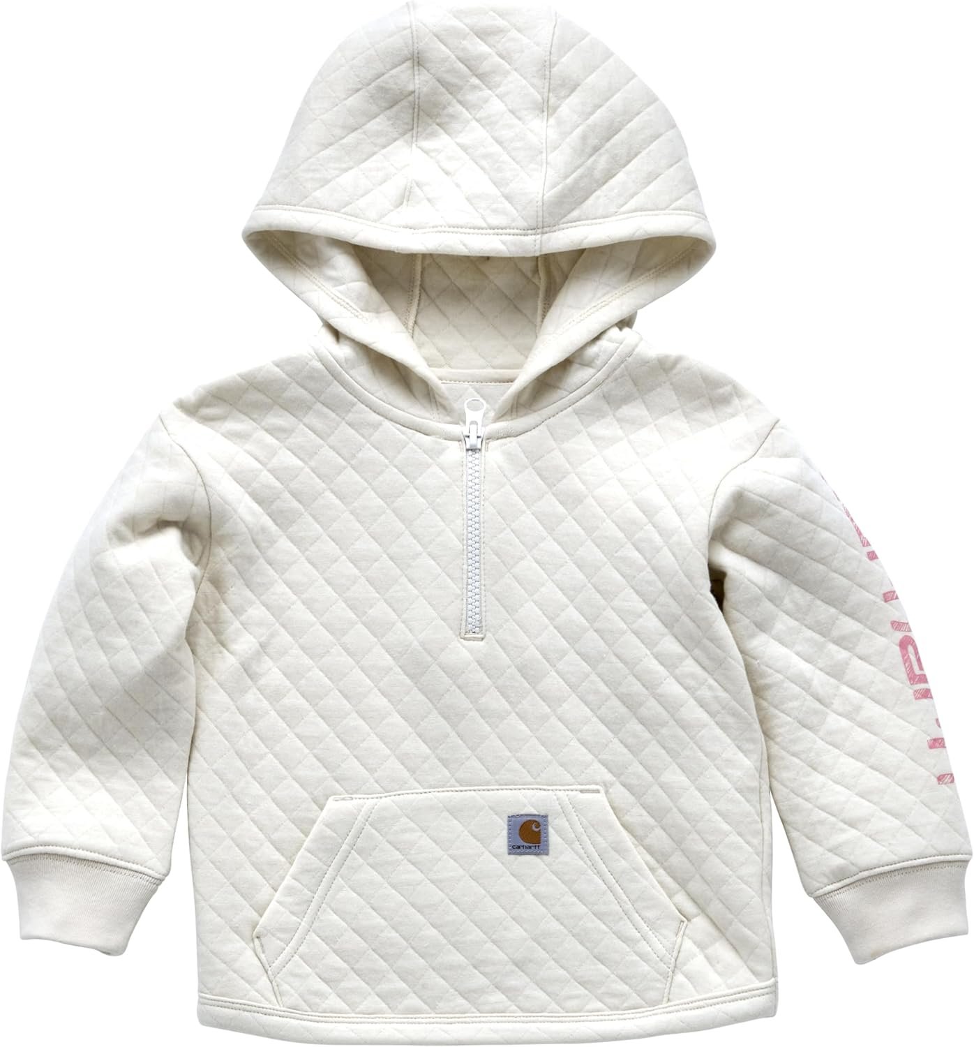 Carhartt girls Long-sleeve Half-zip Hooded Sweatshirt