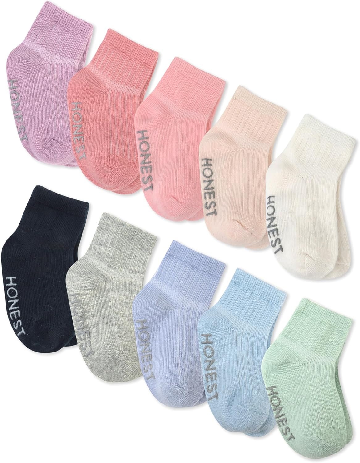 HonestBaby Baby Girls' Cozy Socks (Multipack)
