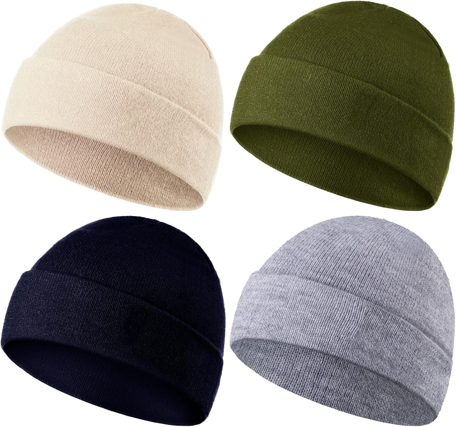 SATINIOR 4 Pieces Baby Hats for Unisex Toddler Newborn Beanies Winter Warm Caps for 0-36 Months Infant Girl Boy